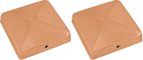 Connex HV4297 Pfostenkappen, 90 x 90 mm, Kupfer (Packung mit 2)