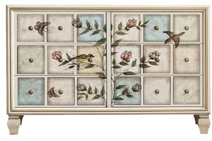 Sideboard-Buffetschrank Massivholz Schlafzimmer Nachttisch Lagerung Kleiderschrank Wohnzimmer Eingang Schrank Esszimmer Seite Schrank Ländlichen Schrank Küchenbuffet-Aufbewahrungsschrank(M:150X40X90CM