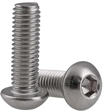 RKODRSMG 2/5/10/20/50 Uds M3M4M5M6M8M10 316 Cabeza Redonda de Acero Inoxidable Tornillo Hexagonal Interior Taza Semicircular Tornillo Hexagonal(100mm,M6-10PCS)