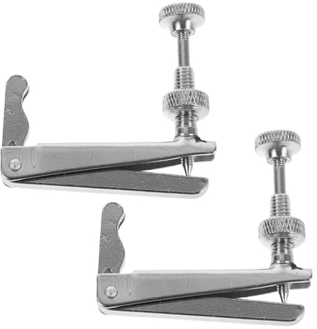 Toyvian 2 Stück Metall Feinstimmer Für Cello 3/4–4/4 Rostfreier Edelstahl Universelles Cello Stimmgerät Mit Stabilem Saitenhalter Für Präzise Tonfeinabstimmung
