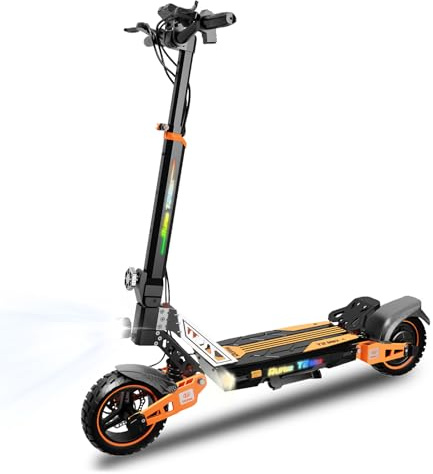 Ruitoo T2 Max Trottinette Électrique, Autonomie Max 55KM, Batterie 48V 15.6Ah, Pneus Tout-Terrain 10 Pouces, 3 Mode de Vitesse, Affichage Intelligent, Facile à Plier