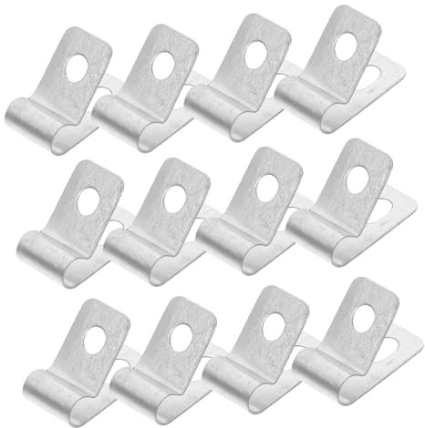 Ciieeo 100Pcs Stainless Steel Wire Fence Clips for Wood Metal and Vinyl Fencing Weather Resistant Quick Setup Hold for Livestock and Agricultural Use