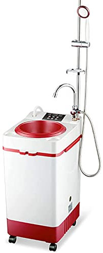 Electric Water Heater - Instant Heat Portable Vertical Bath Machine with Shower for Home Bathroom Washing