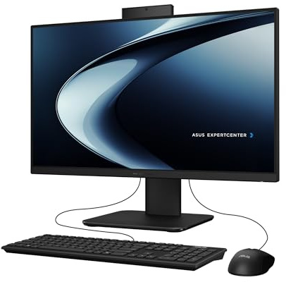 ASUS P440VA All-in-One, 23.8” FHD Anti-Glare Touch Display, 16GB DDR5 RAM, 1TB SSD, Intel® Core™ i5-13420H Processor, Windows 11 Home, Wired Keyboard and Mouse Included, P440VA-DS504T, Black