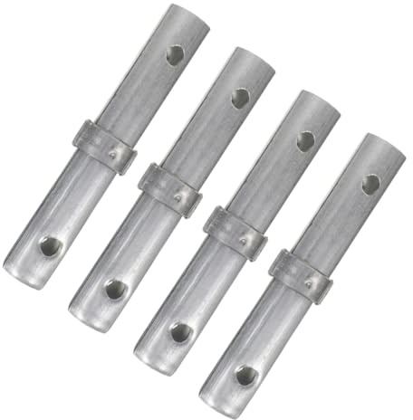 WOONEKY 4pcs Heavy Duty Scaffolding Coupling Pins Galvanized Scaffold Connector Rods with Thickened Joints Spacing for Stable and Secure Scaffold Accessories
