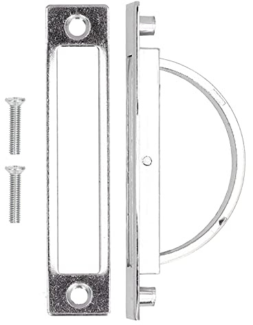DIRBAK Schubladengriff, verdeckt, modern, drehbar, um 180° eingebettet, Zuggriff für Tatami-Schrank, Möbelbeschläge, Zinklegierung, gebürstete Textur, 100 x 21 x 38 mm
