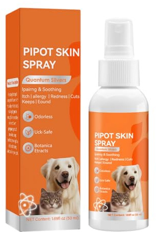 Fellflying klådemedel för hundar – 50 ml vård spray, lugnande hudspray vid klåda, lämplig för regelbunden vårdsrutin, utomhusspel, hundar, valpar och promenader