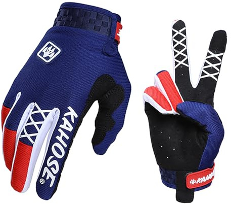 Fast passion Guantes ligeros de motocicleta para hombre y mujer, no deslizante, pantalla táctil, para verano, transpirables, para motocross, informal, simulación, carreras