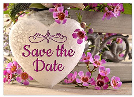 Einladungskarten Manufaktur Hamburg 10 x Save the Date Karten mit Umschlag/Graviertes Herz/Hochzeit/Heiraten/Geburtstag/Einladung/Verkündung