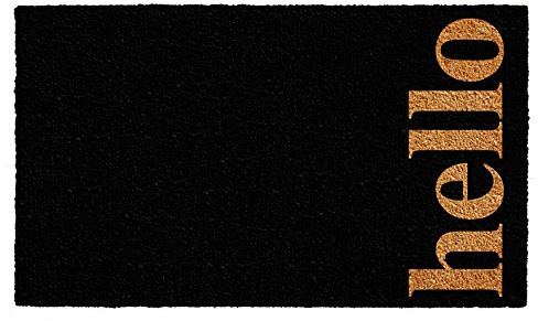 Calloway Mills 102642436BNB Vertical Hello Doormat, Black/Natural, 24 x 36