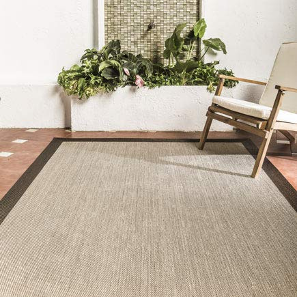 GleeGrass Alfombra TEPLON VINILICA Natural Crema-Bronce (120 x 180 cm)