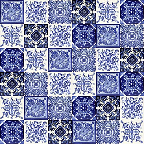 Cerames Carrelage en céramique Mexicaine Tono - 30 carrelage mural mexicains décoratifs pour la salle de bain, la cuisine, la douche | Carreaux de mosaïque en céramique 10,5x10,5 cm