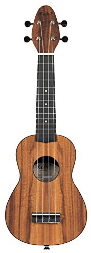 Ortega Guitars Sopran Ukulele Akustisch – Keiki K3 Series – Inklusive Zubehör – Akazie, ABS, Natur (K3-ACA)
