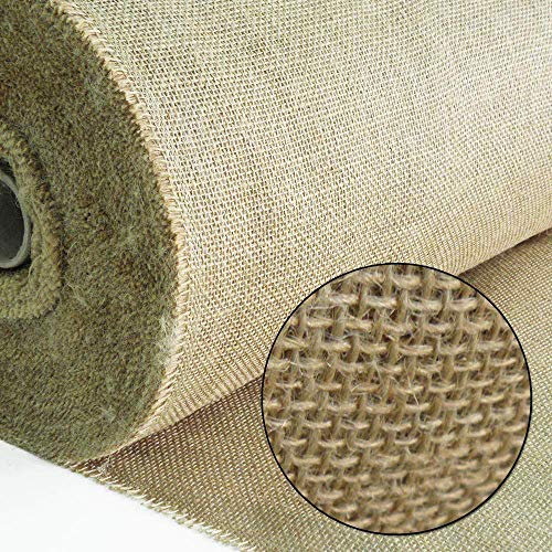 Toile de jute naturelle Roban Fashion 160 cm x 5m/10m/15m/25m/30m pour plantes et décoration, matière première 100% naturelle et renouvelable, poids : 200 g/m²