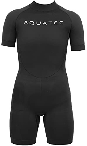 AQUATEC Neoprene Kids Shorty Wetsuit - Boys/Girls/Childrens Wetsuit | Premium Neoprene Swimsuit For Water Sports & Swimming | Spring/Summer | 6x Size Options (11-12 Years, 2mm Thickness)