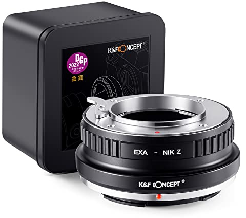 K&F CONCEPT Lens Mount Adapter EXA-NIK Z Manueller Fokus Kompatibel mit Exakta, Auto Topcon Objektiv auf Nikon Z Mount Kameragehäuse