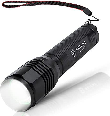 Bright Light LED BW1 AA Battery Flashlight – 1000 Lumens, IP65 Waterproof Aluminum LED Flashlight for Home, Car, Camping, and Emergency Use, Durable Light for Power Outages and Outdoor Use