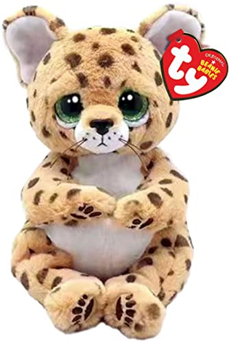 TY Lloyd Leopard Beanie Bellie regular 6 tum | Beanie baby mjuk plyschleksak | Samlarobjekt mysig tygteddy