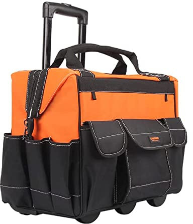 LIOONS Cassetta degli Attrezzi Oxford con Ruote Trolley portautensili in Stoffa Kit Attrezzi con Manico Kit Attrezzi Custodia Porta Attrezzi Borsa Porta Attrezzi Set di Attrezzi Portatile