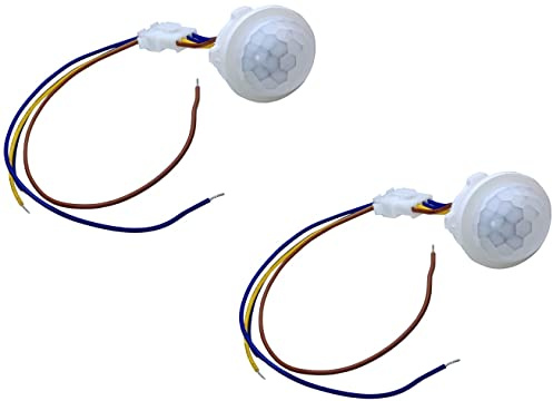 2 uds LED Closet Sensor PIR Detector de Movimiento infrarrojo Interruptor de luz Inteligente 220V