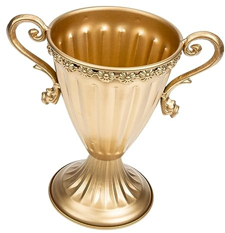 TOPBATHY Goldene Iron Art Blumenvase Vintage Metallvase Für Hochzeitsdekoration Tischdeko Wohnzimmer Garten Stilvolle Pflanzgefäße Für Elegante Raumgestaltung Für Blumenarrangements