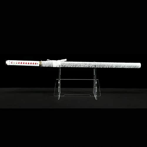 Naturlig bambu Katana, 102 cm Samurai svärd med massivt trä färg skida, handgjorda för Kendo Cosplay Display Samla heminredning