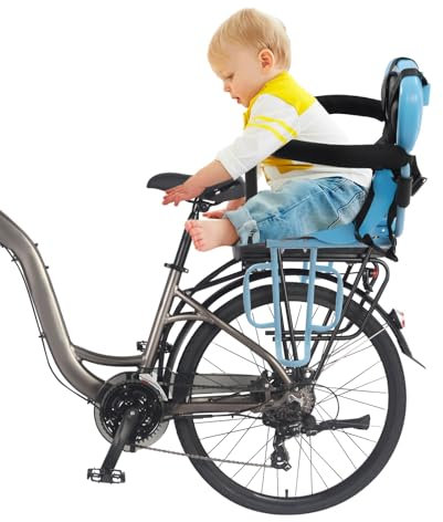 JDBDU Kinderfahrradsitz hinten, Kindersitz für Erwachsenenfahrrad, Kinderfahrradsitz hinten für Kinder, Kleinkinder und Kinderfahrradbefestigung am Erwachsenenfahrrad