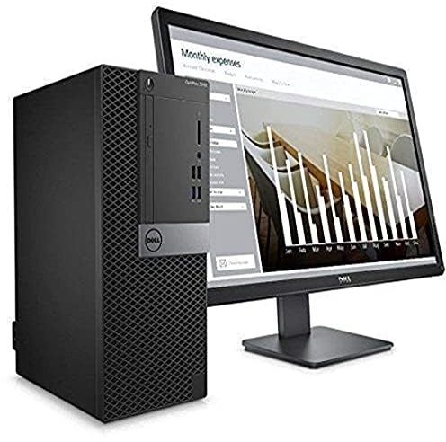 HP/Dell/Lenovo Complete Set of Branded 22-24in Monitor, Quad Core i5 8th Gen Desktop Computer 8GB RAM 256GB SSD WiFi Windows 11 64-Bit PC with Keyboard and Mouse