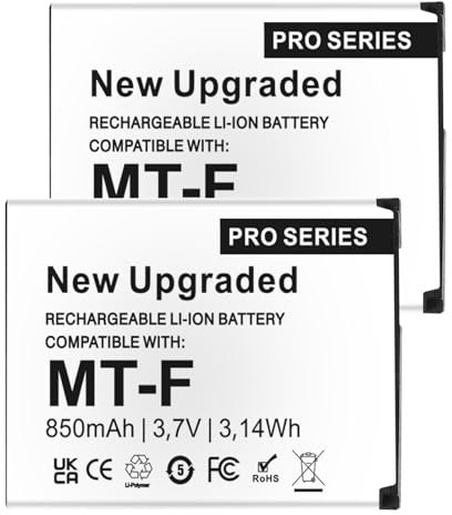 FLSTOR Akku für AVM Fritz!Fon MT-F, C5, C4, M2,850mAh Wiederaufladbarer Ersatz-Akku kompatibel mit Original AVM Fritz!Fon 312BAT006,312BAT016,312BAT006CS-FVM446CL, (2 Stück, Li-Ion)