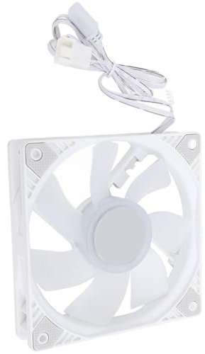 120mm ARGB PWM PC Case Fan Reverse Case, PWM 5V ARGB MFDB Hydraulic Bearing Computer Case Fan, 1500RPM Low Noise Computer Fan for PC Case (White)