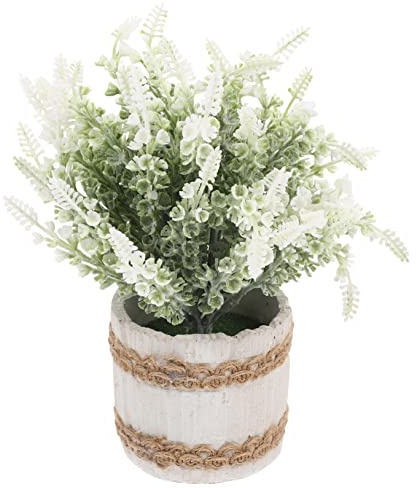 Alipis Faux Lavender Stems Simulated Bonsai Plant Artificial Plants for Desk Table Decor