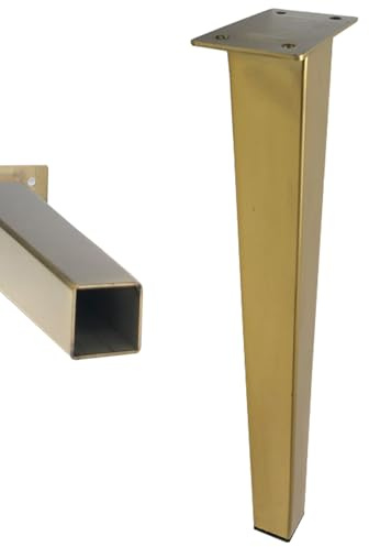 MJYDKBZ Möbelfüße Konisch Metall, 4 Stück Möbelbeine Stütz Möbelfüsse Gold | Tischfüße Edelstahl Sofasfüße Höhe: 6-30cm Schrankfüße Couchtischbeine Sofas Beine Tischbeine Galvanikfläche 30cm/11.8