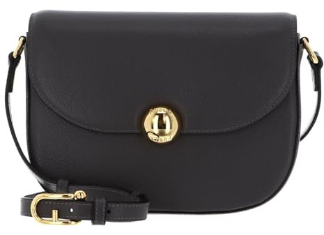 Furla Leder Umhängetasche Vitello Night Moonlight Crossbody Bag Urban Gray dunkelgrau