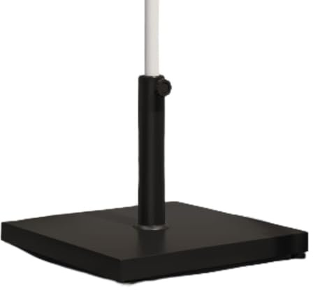 KTHLBRH Base de Sombrilla Peso con 3 Adaptadores, Estructura de Acero y Hormigón para Máxima Estabilidad y Fijación Segura en Postes de 32mm, 38mm, 48mm
