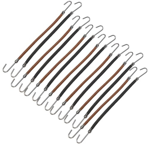 Ganchos para Coletas 20 Piezas de Hierro Elástico para Cabello | Poliéster y Cable de Goma, para Pelo Largo y Liso, Sujeción Firme en Peinados de Mujer y Niña