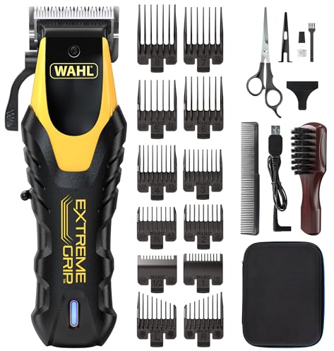 Wahl Extreme Grip Cordless Men's Hair Clipper, Non-Slip Shockproof Sleeve