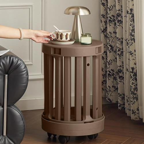 Stapelbara pallar, set med 4, minimalistiska svängbara plastpallar för platsbesparande och mångsidig användning i vardagsrum, sovrum eller balkong