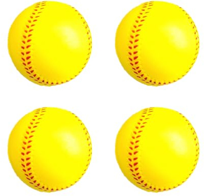 APGLSXY 4 st elastiskt PU-skum baseboll lätt vikt träning softball fitnessutrustning för inomhus utomhus fritid användning träning sport slagboll