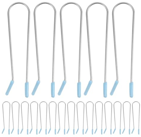 INOOMP 24pcs Curler Clips for Hot Rollers with Rapid Heating Technology and 304 Stainless Steel Material, U Shaped Roller Clamps for Secure Hold, for Everyday Home Use Hair Styling