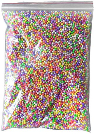 1 Tasche Mini Schaum Bälle Bunte Styropor Kugeln Perlen Mini Schaum Bälle Regenbogen Mini Schaum Bälle Bunte für DIY