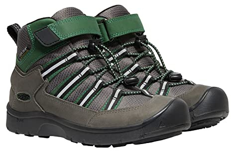 KEEN Unisex Kids Hikeport 2 Sport Mid Waterproof Hiking Boot, Magnet Greener Pastures, 6 UK