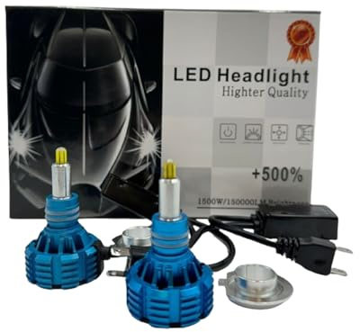 Discorama Set LED-Glühbirnen H7 Autoscheinwerfer, 360 °, Paar LED H7, 120 W, Canbus, 6000 K, weißes Licht..