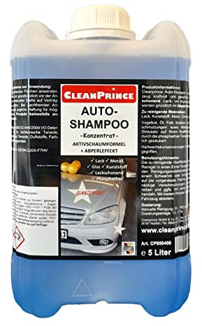Shampoo concentrato per auto, 5 litri, detergente per auto, in schiuma per auto, colore blu
