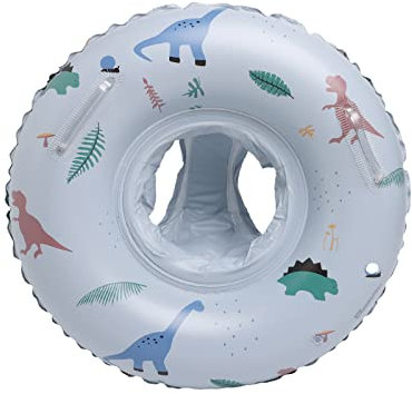 VReder Baby Swimming Float Ring, Dinosaurs Pringting Inflatable Swimming Pool Float with Seat, Fun Water Toys Accessories for Babies Infant Children Swim Training Aged 1-5 years