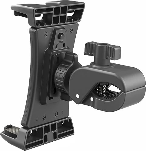 AWXYZ Bike Tablet Stand,Spin Bike Tablet Holder Mount,Gym Treadmill Holder for Microphone Stand, Indoor Stationary Exercise Bicycle Tablet Clamp for iPad,More 4.7-13 Mount Holder