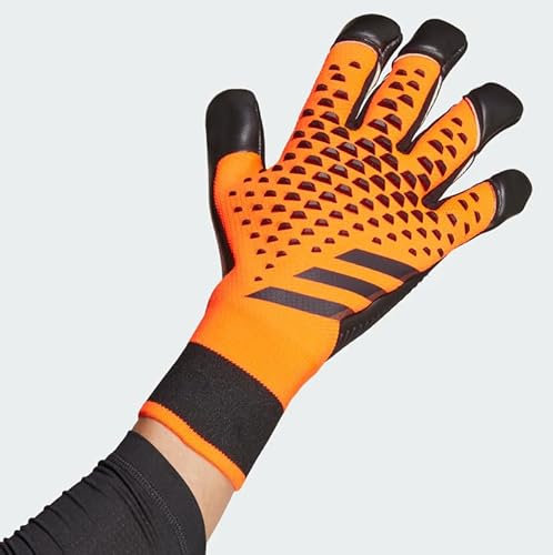 adidas Predator Pro Hybrid Torwarthandschuhe – Roll-Finger-Fußballhandschuhe mit recycelten und erneuerbaren Materialien für punktgenaues Stanzen und makellose Ballhandhabung (Solar
