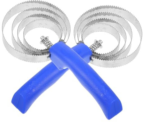 CIYODO 2stücke Edelstahl Pferdestriegel Mit Ergonomischem Griff Langlebiger Fellkratzer Für Pferde Und Rinder Bequem Zu Halten Schonend Zur Haut Zum Und Haare Entfernen
