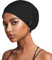 Kiiwah Satin Bonnet Schlafmütze Unisex Seide Seidenmütze Schlafhaube zum Schlafen, Slouch Satin Lined Beanie Lockenhaube Verstellbar Haube Schlafkappe für Damen und Herren