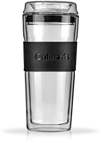Culinaris – glasbägare 420 ml dubbelväggig – svart