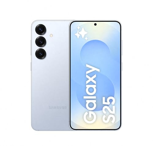 Samsung Galaxy S25 128GB Teléfono Móvil con IA, Galaxy AI, 12GB RAM, Cámara 50MP, Dual SIM, IP68, Garantía del Fabricante 3 Años + 1 Año Extra, Color Azul (Versión Española)